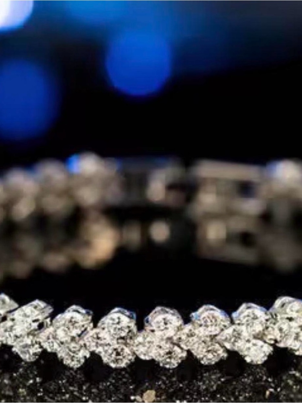 Brilliant Crystal Tennis Bracelet - Silver Tone